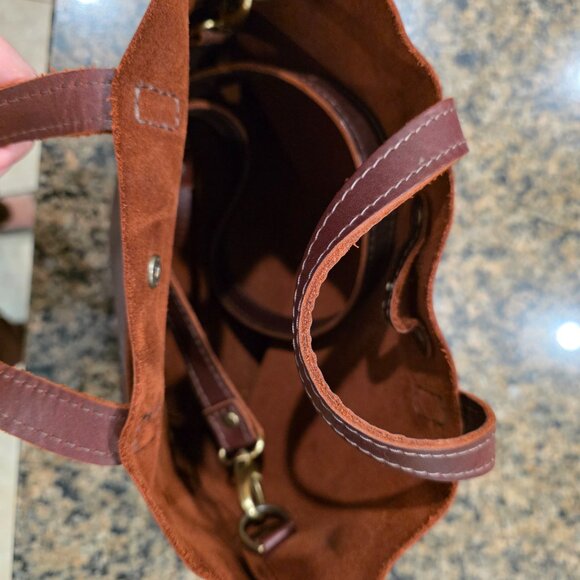 Portland Leather Mini Crossbody Tote - Picture 6 of 8